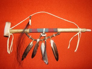 Raw Hide Peace pipe