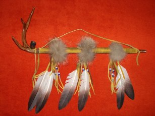 Coyote fur Peace pipe